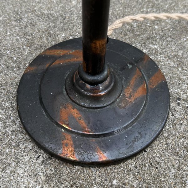 画像5: VINTAGE ANTIQUE JAPANNED DESKLAMP ヴィンテージ アンティーク ジャパンド ジャパンフィニッシュ デスクランプ スタンドライト 卓上ライト 照明 / テーブルランプ コレクタブル 店舗什器 アメリカ (5)