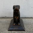 画像2: VINTAGE ANTIQUE JAPANNED NUTCRACKER CROWES IRON WORKS DOG ヴィンテージ アンティーク ジャパンド ジャパンフィニッシュ くるみ割り ナッツクラッカー 犬 / コレクタブル ディスプレイ オブジェ キャストアイアン 鋳物 置物 動物 雑貨 アメリカ (2)