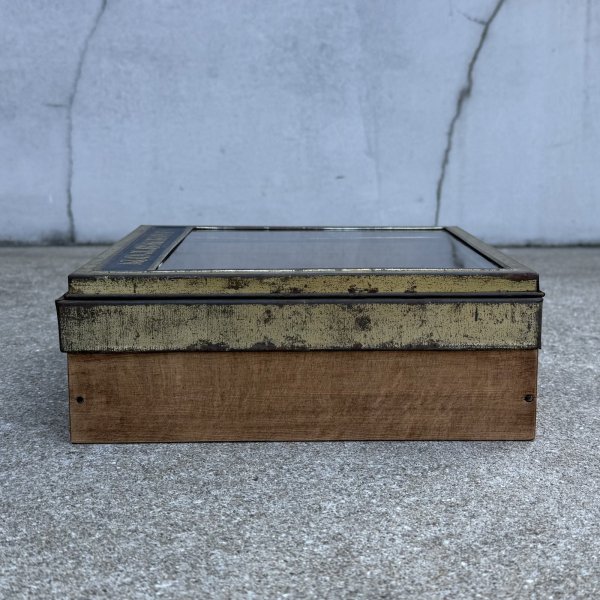 画像3: VINTAGE ANTIQUE JOHNSTON BISCUIT SHOWCASE ヴィンテージ アンティーク ショーケース ビスケット / ディスプレイ ケース 箱 陳列 小物入れ 店舗什器 アメリカ (3)