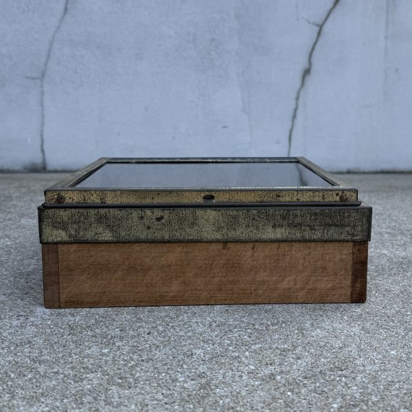 画像4: VINTAGE ANTIQUE JOHNSTON BISCUIT SHOWCASE ヴィンテージ アンティーク ショーケース ビスケット / ディスプレイ ケース 箱 陳列 小物入れ 店舗什器 アメリカ (4)
