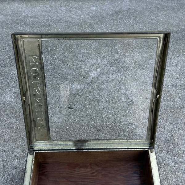 画像9: VINTAGE ANTIQUE JOHNSTON BISCUIT SHOWCASE ヴィンテージ アンティーク ショーケース ビスケット / ディスプレイ ケース 箱 陳列 小物入れ 店舗什器 アメリカ (9)