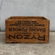 画像3: VINTAGE ANTIQUE WOOD CRATE WOODEN BOX RYZON BAKING POWDER ヴィンテージ アンティーク ウッドボックス 木箱 / コレクタブル 収納 ケース アドバタイジング 企業物 店舗什器 アメリカ  (3)