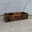 画像1: VINTAGE ANTIQUE WOOD CRATE WOODEN BOX BPS PAINTS ヴィンテージ アンティーク ウッドボックス 木箱 / コレクタブル 収納 ケース アドバタイジング 企業物 店舗什器 アメリカ  (1)
