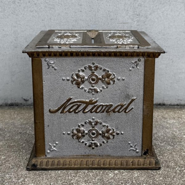 画像4: VINTAGE ANTIQUE NATIONAL CASH REGISTER RECEIPT BOX ヴィンテージ アンティーク ナショナルレジスター レシートボックス 箱 / コレクタブル レシート入れ ディスプレイ インテリア 店舗什器 アメリカ  (4)