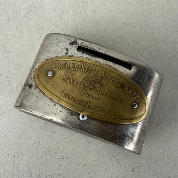 画像8: VINTAGE ANTIQUE COIN BANK PIGGY BANK ヴィンテージ アンティーク コインバンク マネーバンク 貯金箱 / コレクタブル オブジェ インテリア ノベルティー 銀行 アメリカ USA  (8)