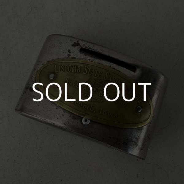 画像8: VINTAGE ANTIQUE COIN BANK PIGGY BANK ヴィンテージ アンティーク コインバンク マネーバンク 貯金箱 / コレクタブル オブジェ インテリア ノベルティー 銀行 アメリカ USA  (8)