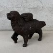 画像1: VINTAGE ANTIQUE A.C.WILLIAMS PIGGY BANK ST BERNARD RESCUE DOG ヴィンテージ アンティーク コインバンク 貯金箱 セントバーナード 犬 / コレクタブル オブジェ キャストアイアン 救助犬 置物 雑貨 鋳物 アメリカ (1)