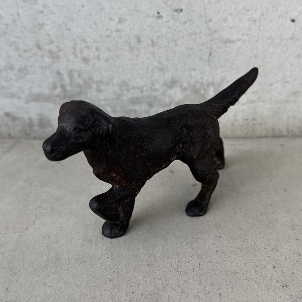 画像1: VINTAGE ANTIQUE POINTER ヴィンテージ アンティーク ポインター 犬 / コレクタブル オブジェ インテリア ディスプレイ キャストアイアン 動物 置物 雑貨 アメリカ (1)