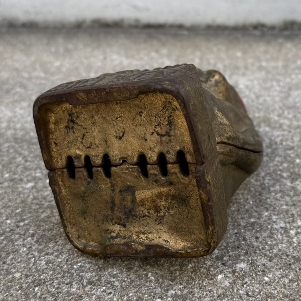 画像7: VINTAGE ANTIQUE BILLIKEN PIGGY BANK ヴィンテージ アンティーク ビリケン コインバンク マネーバンク 貯金箱 / オブジェ コレクタブル キャストアイアン 鋳物 アメリカ (7)