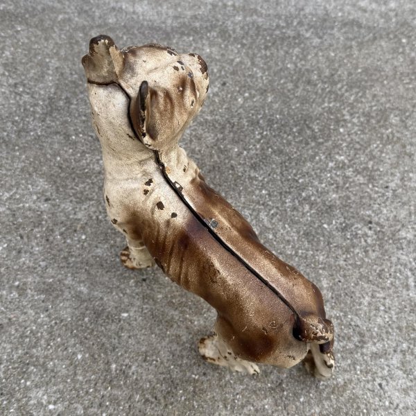 画像5: VINTAGE ANTIQUE BOSTON TERRIER DOOR STOPPER DOG ヴィンテージ アンティーク ボストンテリア ドアストッパー / コレクタブル オブジェ キャストアイアン 鋳物 置物 犬 店舗什器 アメリカ (5) (5)