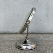 画像4: VINTAGE ANTIQUE STAND MIRROR NICKEL ヴィンテージ アンティーク スタンドミラー 鏡 / 卓上ミラー シェービングミラー ニッケル ラウンド インテリア  化粧 店舗什器 アメリカ USA (6) (4)