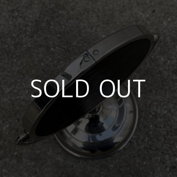 画像5: VINTAGE ANTIQUE STAND MIRROR NICKEL ヴィンテージ アンティーク スタンドミラー 鏡 / 卓上ミラー シェービングミラー ニッケル ラウンド インテリア  化粧 店舗什器 アメリカ USA (6) (5)