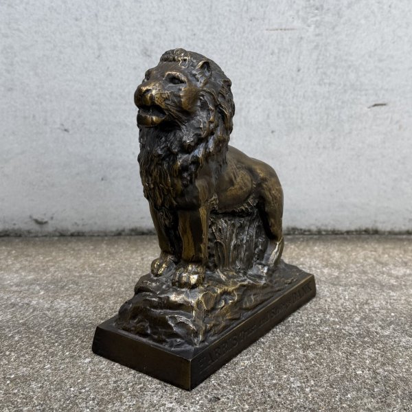 画像5: VINTAGE ANTIQUE COINBANK LION ヴィンテージ アンティーク コインバンク 貯金箱 ライオン / コレクタブル オブジェ インテリア ノベルティー 銀行 動物 置物 アメリカ (2) (5)