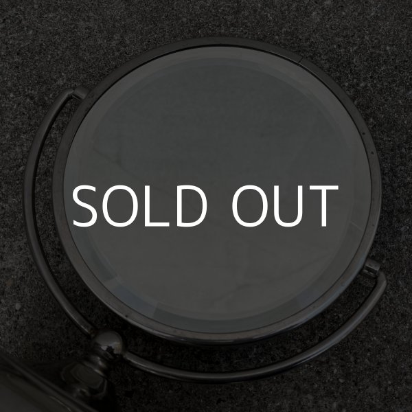 画像7: VINTAGE ANTIQUE STAND MIRROR NICKEL ヴィンテージ アンティーク スタンドミラー 鏡 / 卓上ミラー シェービングミラー ニッケル ラウンド インテリア  化粧 店舗什器 アメリカ USA (6) (7)