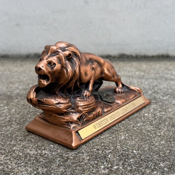 画像5: VINTAGE ANTIQUE LIONS CLUBS INTERNATIONAL ヴィンテージ アンティーク ライオンズクラブ ライオン オブジェ / コレクタブル ディスプレイ インテリア ペーパーウェイト 動物 置物  雑貨 アメリカ USA  (5)