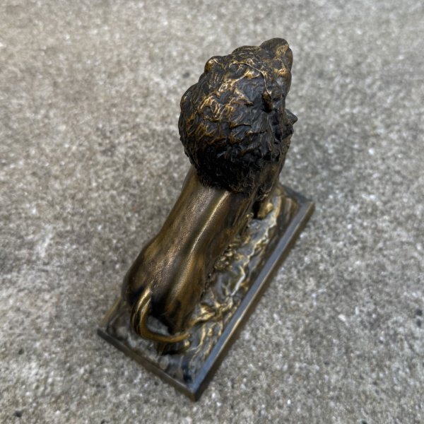 画像6: VINTAGE ANTIQUE COINBANK LION ヴィンテージ アンティーク コインバンク 貯金箱 ライオン / コレクタブル オブジェ インテリア ノベルティー 銀行 動物 置物 アメリカ (2) (6)