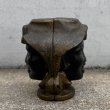 画像4: VINTAGE ANTIQUE A.C. WILLIAMS TWO FACE BLACK BOY PIGGY BANK ヴィンテージ アンティーク トゥーフェイス オブジェ 置物 / コレクタブル コインバンク 貯金箱 ディスプレイ インテリア キャストアイアン アメリカ (2) (4)