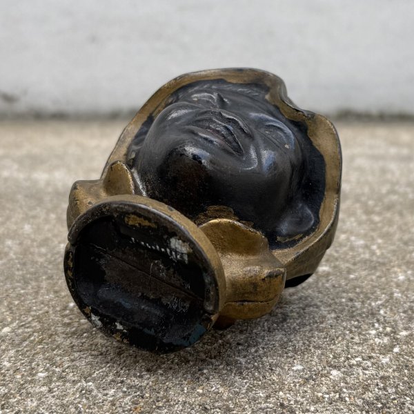 画像7: VINTAGE ANTIQUE A.C. WILLIAMS TWO FACE BLACK BOY PIGGY BANK ヴィンテージ アンティーク トゥーフェイス オブジェ 置物 / コレクタブル コインバンク 貯金箱 ディスプレイ インテリア キャストアイアン アメリカ (2) (7)