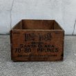 画像3: VINTAGE ANTIQUE WOOD CRATE WOODEN BOX SANTA CLARA PRUNES ヴィンテージ アンティーク ウッドボックス 木箱 / コレクタブル 収納 ケース アドバタイジング 企業物 店舗什器 アメリカ  (3)