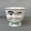 画像1: VINTAGE ANTIQUE BAILEYS SUGAR POT ヴィンテージ アンティーク ベイリーズ フェイスカップ シュガーポット / コレクタブル オブジェ ティーカップ マグカップ ノベルティ 1996年限定 陶器 食器 雑貨 B (1)