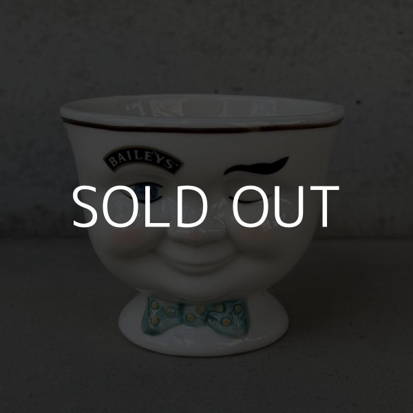 画像1: VINTAGE ANTIQUE BAILEYS SUGAR POT ヴィンテージ アンティーク ベイリーズ フェイスカップ シュガーポット / コレクタブル オブジェ ティーカップ マグカップ ノベルティ 1996年限定 陶器 食器 雑貨 B (1)
