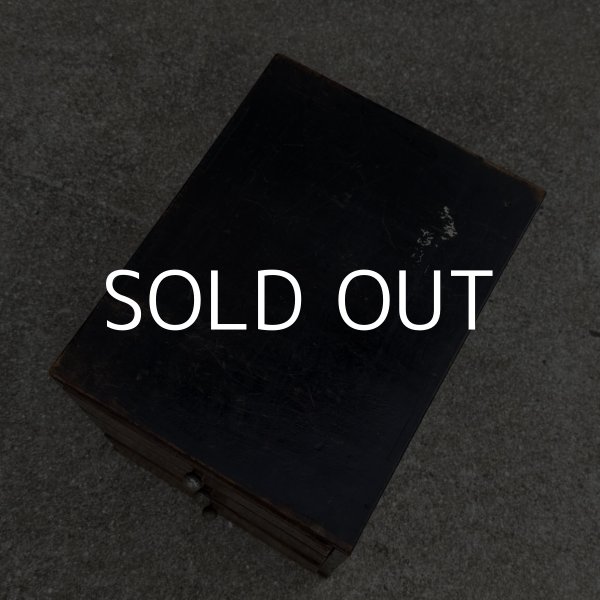 画像6: アンティーク 昭和レトロ 古道具 小引き出し 棚 チェスト / 木製 収納 三段 家具 小物入れ ケース 古民家 蔵 うぶだし 日本 (6)