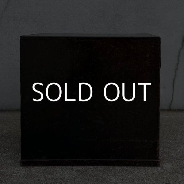 画像5: アンティーク 昭和レトロ 古道具 小引き出し 棚 チェスト / 木製 収納 三段 家具 小物入れ ケース 古民家 蔵 うぶだし 日本 (5)