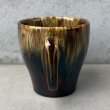 画像3: VINTAGE ANTIQUE POTTERY MUGCUP ヴィンテージ アンティーク マグカップ ブラウンドリップグレーズ コップ 食器 陶器 / コーヒーカップ ブラウン 茶色 カフェ 喫茶店 店舗什器 アメリカ c (3)