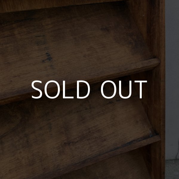 画像7: VINTAGE ANTIQUE ヴィンテージ アンティーク 昭和レトロ 古道具 カード立て ショップカードスタンド 棚 / 陳列棚 飾り棚 木製 収納 家具 古民家 蔵 うぶだし 日本 (7)