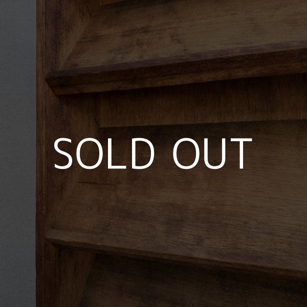 画像6: VINTAGE ANTIQUE ヴィンテージ アンティーク 昭和レトロ 古道具 カード立て ショップカードスタンド 棚 / 陳列棚 飾り棚 木製 収納 家具 古民家 蔵 うぶだし 日本 (6)