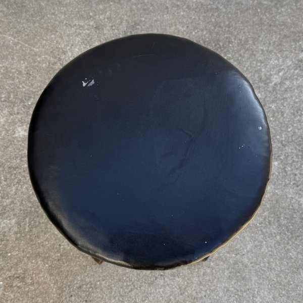 画像4: ヴィンテージ アンティーク 昭和レトロ 古道具 ドクターチェア 椅子 スツール / 回転いす 丸椅子 木製 家具 病院 店舗什器 日本 (4)