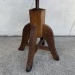 画像8: ヴィンテージ アンティーク 昭和レトロ 古道具 ドクターチェア 椅子 スツール / 回転いす 丸椅子 木製 家具 病院 店舗什器 日本 (8)