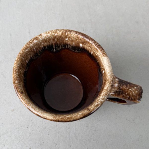 画像5: VINTAGE ANTIQUE HULL POTTERY MUGCUP ヴィンテージ アンティーク ハル マグカップ ブラウンドリップ コップ 食器 陶器 / コーヒーカップ  ブラウン 茶色 カフェ 喫茶店 店舗什器 アメリカ g (5)