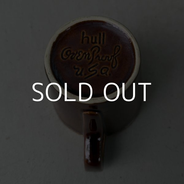 画像6: VINTAGE ANTIQUE HULL POTTERY MUGCUP ヴィンテージ アンティーク ハル マグカップ ブラウンドリップ コップ 食器 陶器 / コーヒーカップ  ブラウン 茶色 カフェ 喫茶店 店舗什器 アメリカ g (6)