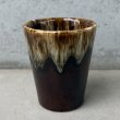 画像4: VINTAGE ANTIQUE POTTERY CUP ヴィンテージ アンティーク カップ コップ タンブラー ブラウンドリップグレーズ 食器 陶器 / ブラウン 茶色 カフェ 喫茶店 店舗什器 アメリカ d (4)