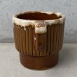 画像3: VINTAGE ANTIQUE POTTERY MUGCUP ヴィンテージ アンティーク マグカップ コップ 食器 陶器 / コーヒーカップ  ブラウン 茶色 楓 カフェ 喫茶店 店舗什器 アメリカ f (3)