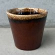 画像4: VINTAGE ANTIQUE HULL POTTERY MUGCUP ヴィンテージ アンティーク ハル マグカップ ブラウンドリップ コップ 食器 陶器 / コーヒーカップ  ブラウン 茶色 カフェ 喫茶店 店舗什器 アメリカ g (4)