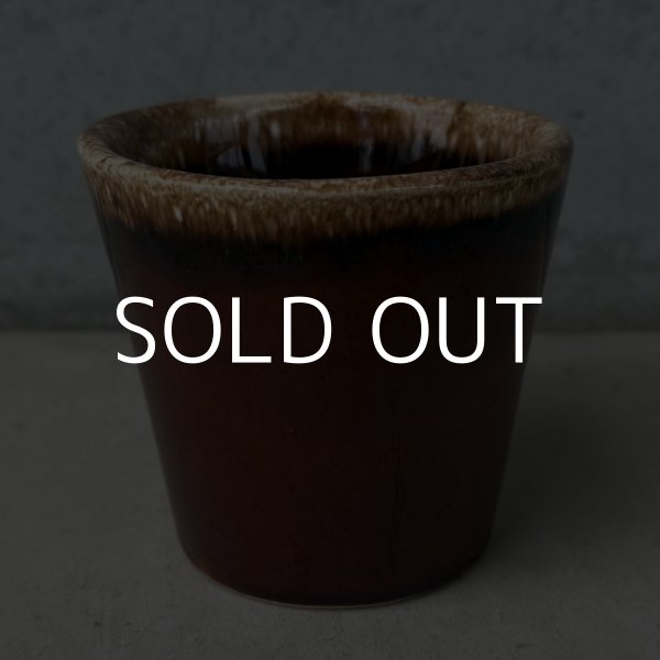 画像4: VINTAGE ANTIQUE HULL POTTERY MUGCUP ヴィンテージ アンティーク ハル マグカップ ブラウンドリップ コップ 食器 陶器 / コーヒーカップ  ブラウン 茶色 カフェ 喫茶店 店舗什器 アメリカ g (4)
