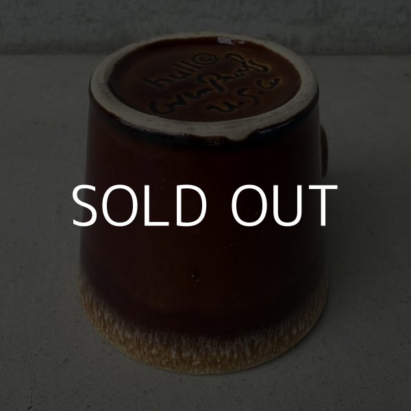 画像7: VINTAGE ANTIQUE HULL POTTERY MUGCUP ヴィンテージ アンティーク ハル マグカップ ブラウンドリップ コップ 食器 陶器 / コーヒーカップ  ブラウン 茶色 カフェ 喫茶店 店舗什器 アメリカ h (7)