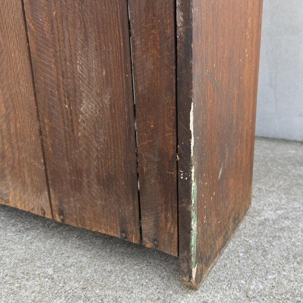 画像8: VINTAGE ANTIQUE BOOKSHELF ヴィンテージ アンティーク 棚 ブックシェルフ キャビネット 本棚 / 飾り棚 陳列棚 収納 家具 木製 ブラウン 店舗什器 アメリカ (8)