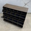 画像5: VINTAGE ANTIQUE SHELF STACKBIN ヴィンテージ アンティーク 棚 スタッキング / インダストリアル 収納 ガレージ パーツ 工具入れ 鉄 店舗什器 工業用 アメリカ (5)