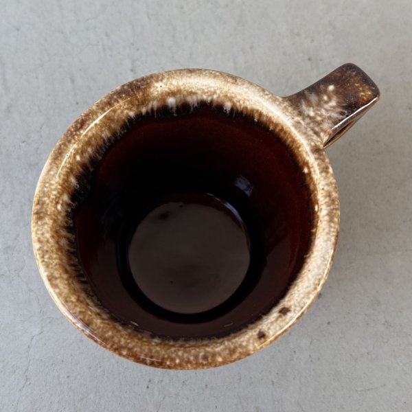 画像5: VINTAGE ANTIQUE HULL POTTERY MUGCUP ヴィンテージ アンティーク ハル マグカップ ブラウンドリップ コップ 食器 陶器 / コーヒーカップ  ブラウン 茶色 カフェ 喫茶店 店舗什器 アメリカ h (5)