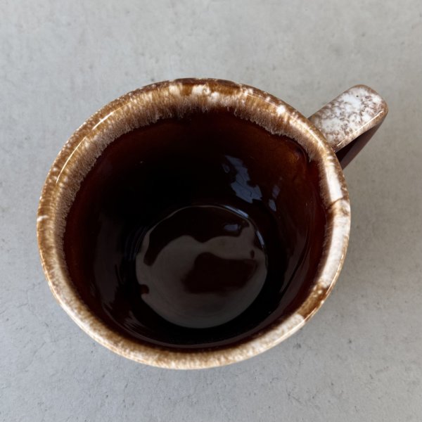 画像5: VINTAGE ANTIQUE MCCOY POTTERY MUGCUP ヴィンテージ アンティーク マッコイ マグカップ コップ 食器 陶器 / コーヒーカップ  ブラウン 茶色 カフェ 喫茶店 店舗什器 アメリカ i (5)