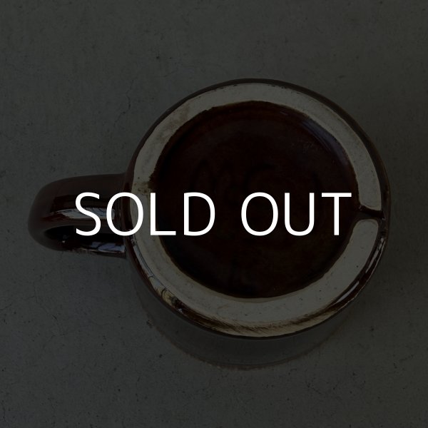 画像6: VINTAGE ANTIQUE MCCOY POTTERY MUGCUP ヴィンテージ アンティーク マッコイ マグカップ コップ 食器 陶器 / コーヒーカップ  ブラウン 茶色 カフェ 喫茶店 店舗什器 アメリカ i (6)