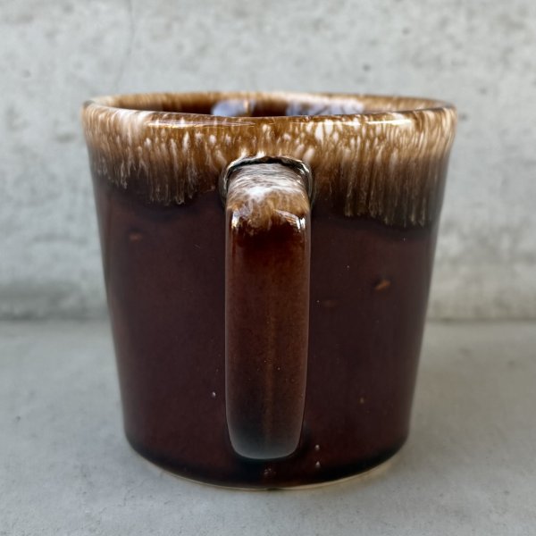 画像3: VINTAGE ANTIQUE MCCOY POTTERY MUGCUP ヴィンテージ アンティーク マッコイ マグカップ コップ 食器 陶器 / コーヒーカップ  ブラウン 茶色 カフェ 喫茶店 店舗什器 アメリカ i (3)