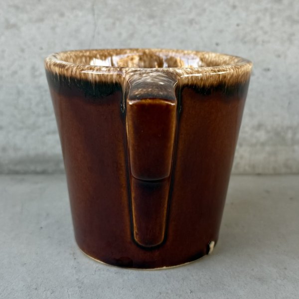 画像3: VINTAGE ANTIQUE HULL POTTERY MUGCUP ヴィンテージ アンティーク ハル マグカップ ブラウンドリップ コップ 食器 陶器 / コーヒーカップ  ブラウン 茶色 カフェ 喫茶店 店舗什器 アメリカ h (3)