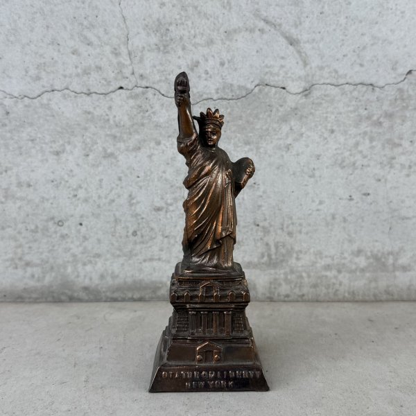 画像1: VINTAGE ANTIQUE STATUE OF LIBERTY ヴィンテージ アンティーク 自由の女神 / コレクタブル オブジェ インテリア ディスプレイ 置物 雑貨 アメリカ (1)