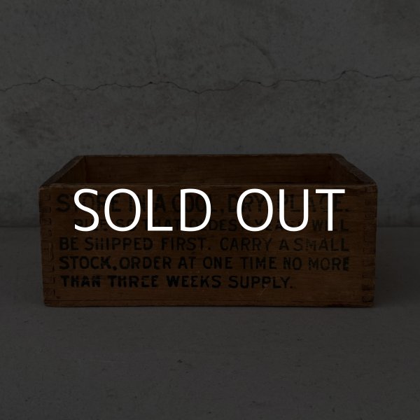 画像5: VINTAGE ANTIQUE WOOD CRATE WOODEN BOX NORTHWESTERN YEAST CO. ヴィンテージ アンティーク ウッドボックス 木箱 / コレクタブル 収納 ケース あられ組 アドバタイジング 企業物 店舗什器 アメリカ (5)