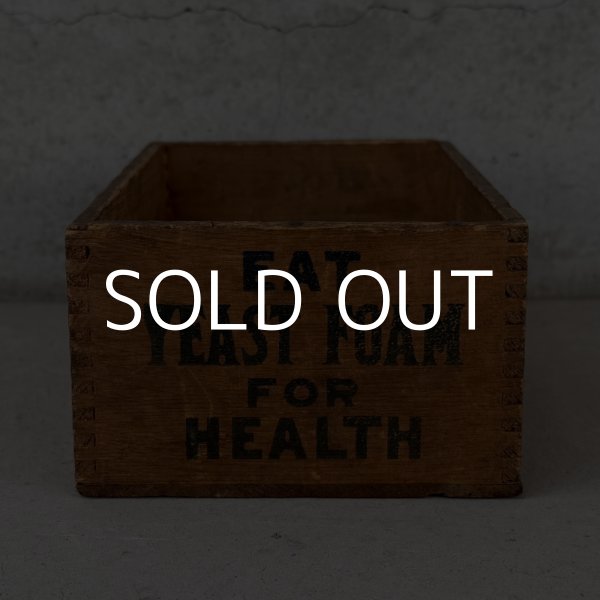 画像2: VINTAGE ANTIQUE WOOD CRATE WOODEN BOX NORTHWESTERN YEAST CO. ヴィンテージ アンティーク ウッドボックス 木箱 / コレクタブル 収納 ケース あられ組 アドバタイジング 企業物 店舗什器 アメリカ (2)
