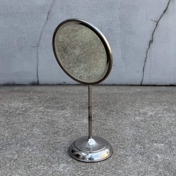 画像5: VINTAGE ANTIQUE MIRROR ヴィンテージ アンティーク スタンドミラー 鏡 / 卓上ミラー シェービングミラー 化粧 店舗什器 アメリカ (2) (5)
